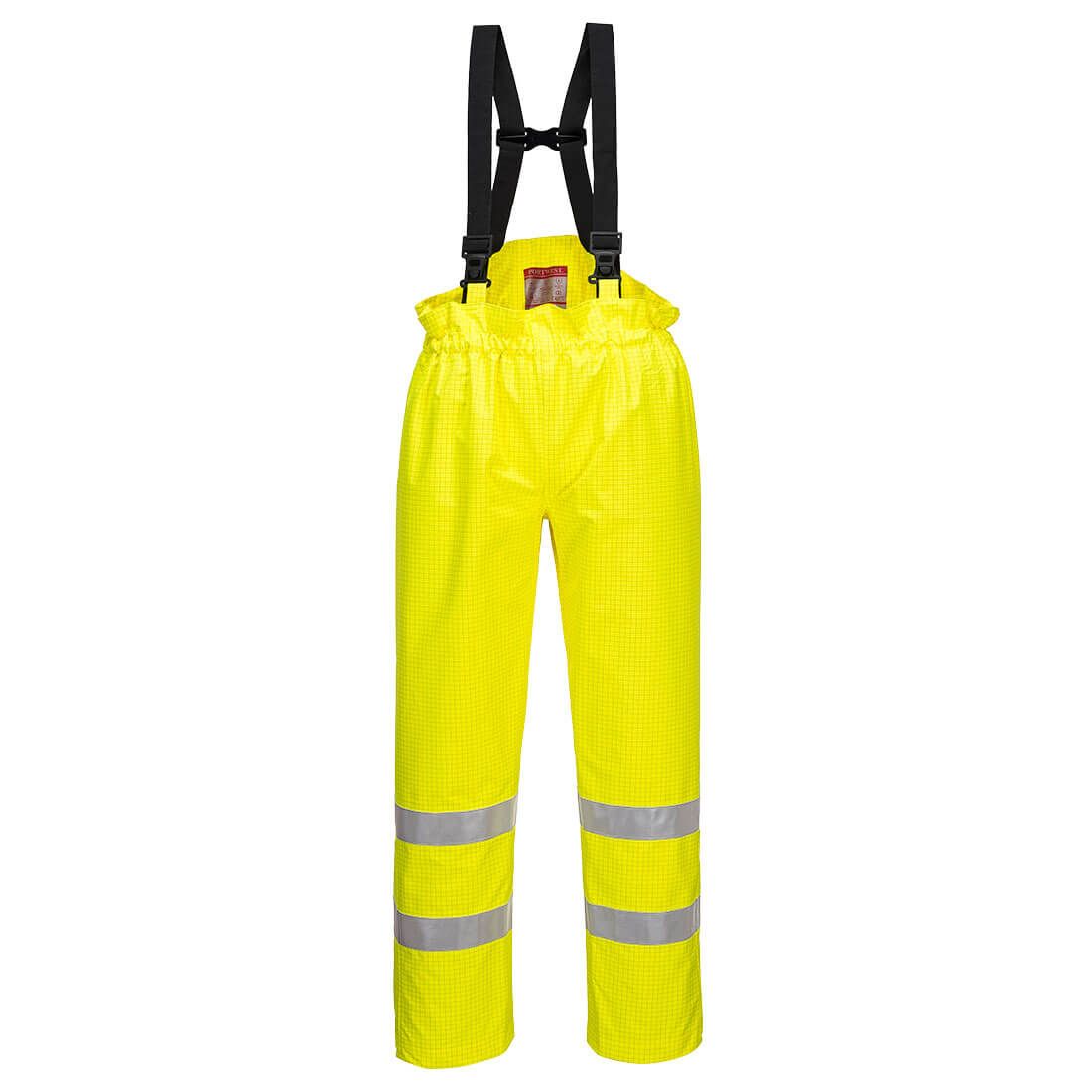 Portwest Bizflame Warnschutz-Regenhose, Gelb, Gr. 3XL