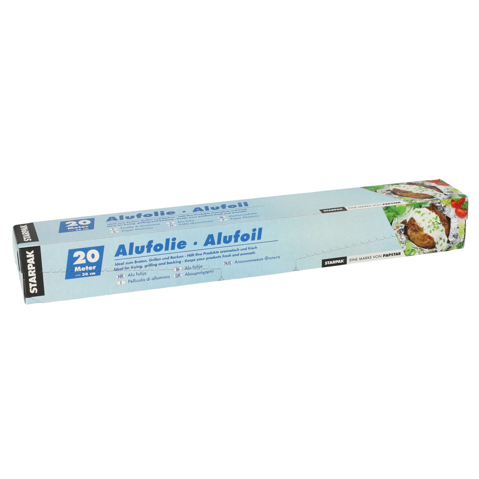 Aluminiumfolie 30cmx20m 0,011mm silber
