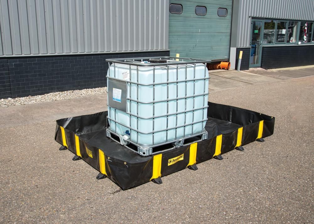 Flexible Auffangwanne befahrbar, PVC UV-,Chemikalienbeständig 3700x3700x305 mm