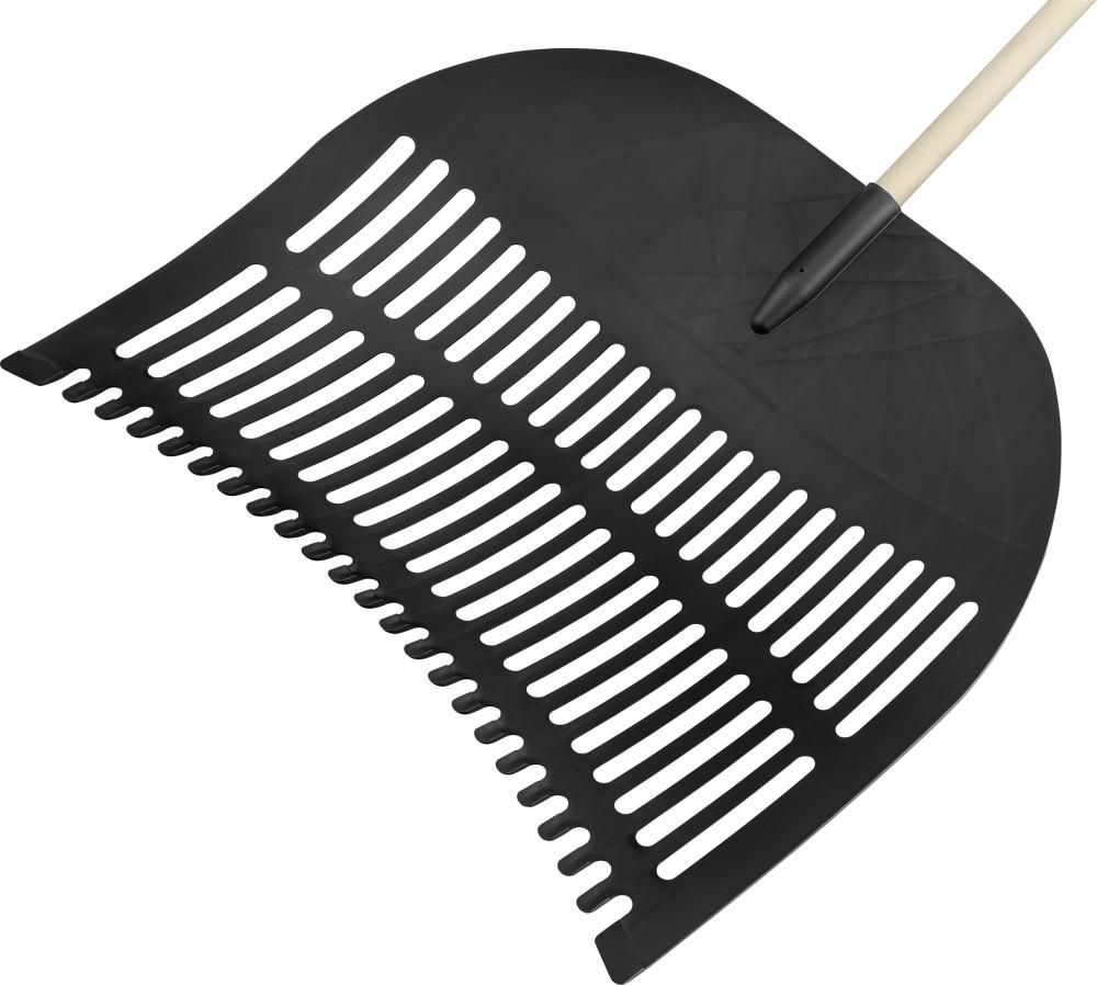Laubschaufel 70 x 60 mm PP schwarz, Dülle 28 mm