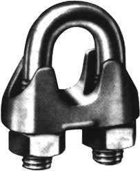 Drahtseilklemme ehem. DIN 741 verzinkt 3mm 1/8"