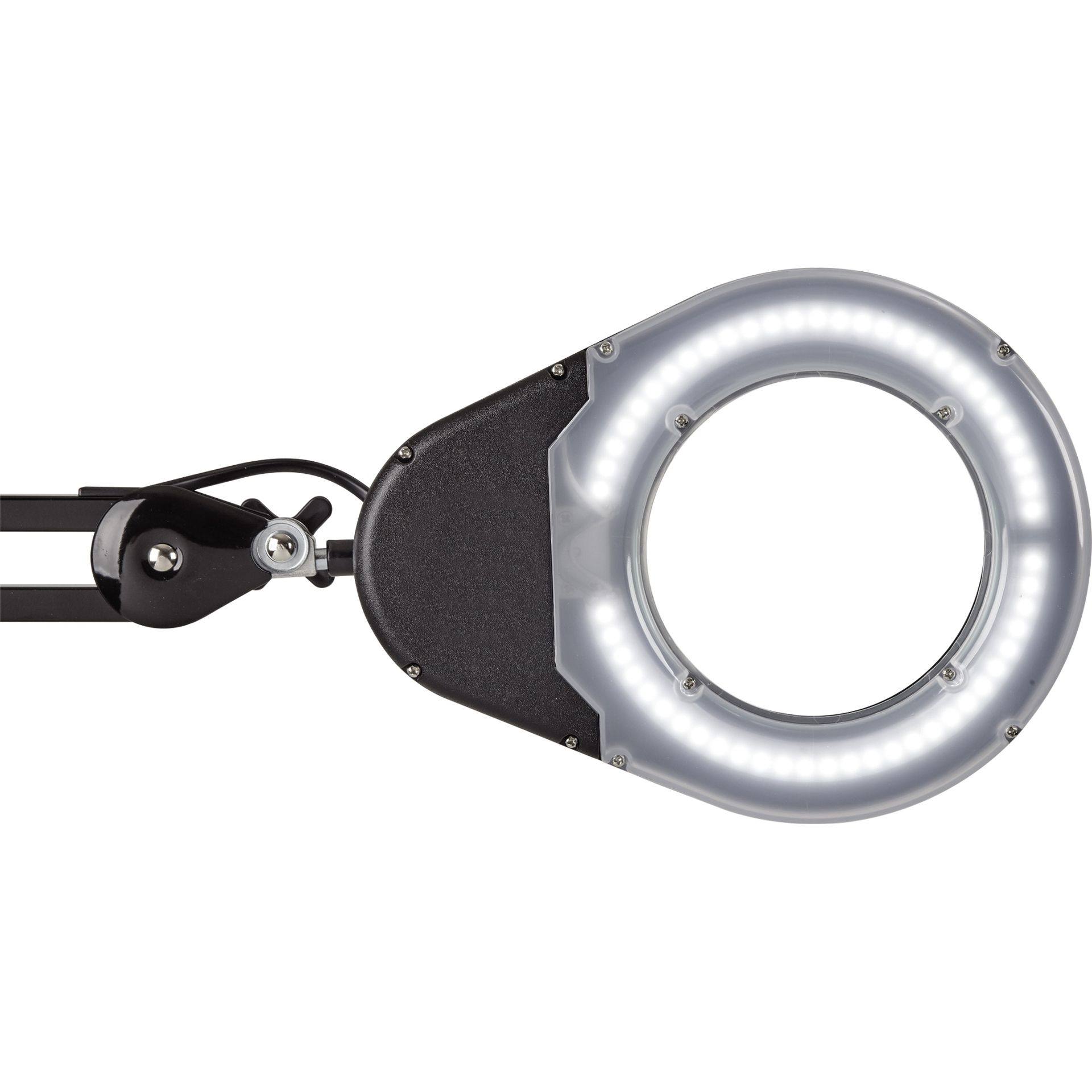 LED-Lupenleuchte  viso Klemmfuß sw