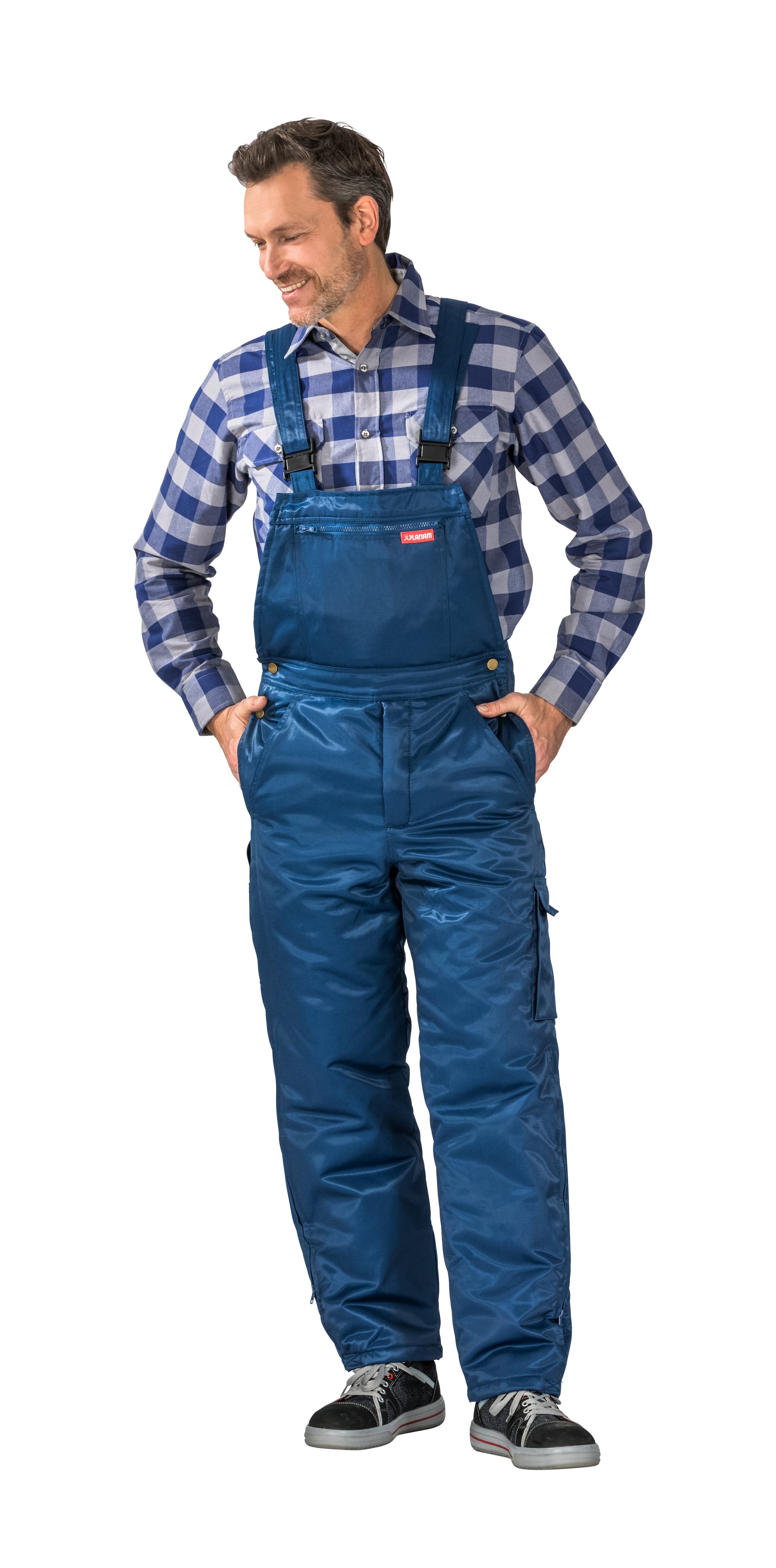 Planam Gletscher Piloten Latzhose Outdoor marine Gr. S