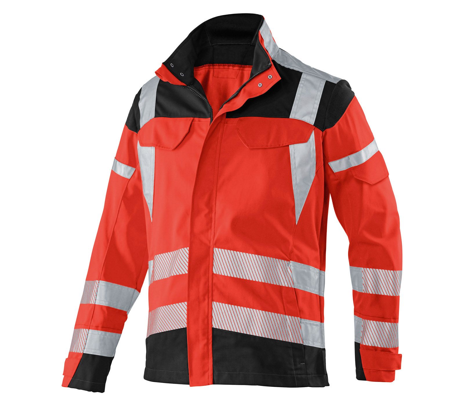 KÜBLER REFLECTIQ Jacke PSA 2 warnrot/schwarz Gr. 30