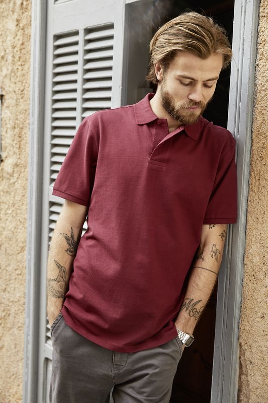 James & Nicholson 8010 Herren-Polo-Shirt, Braun, Gr. 3XL