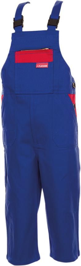 Kinderlatzhose,100%BW,290g/qm,110/116,kornbl./rot PLANAM