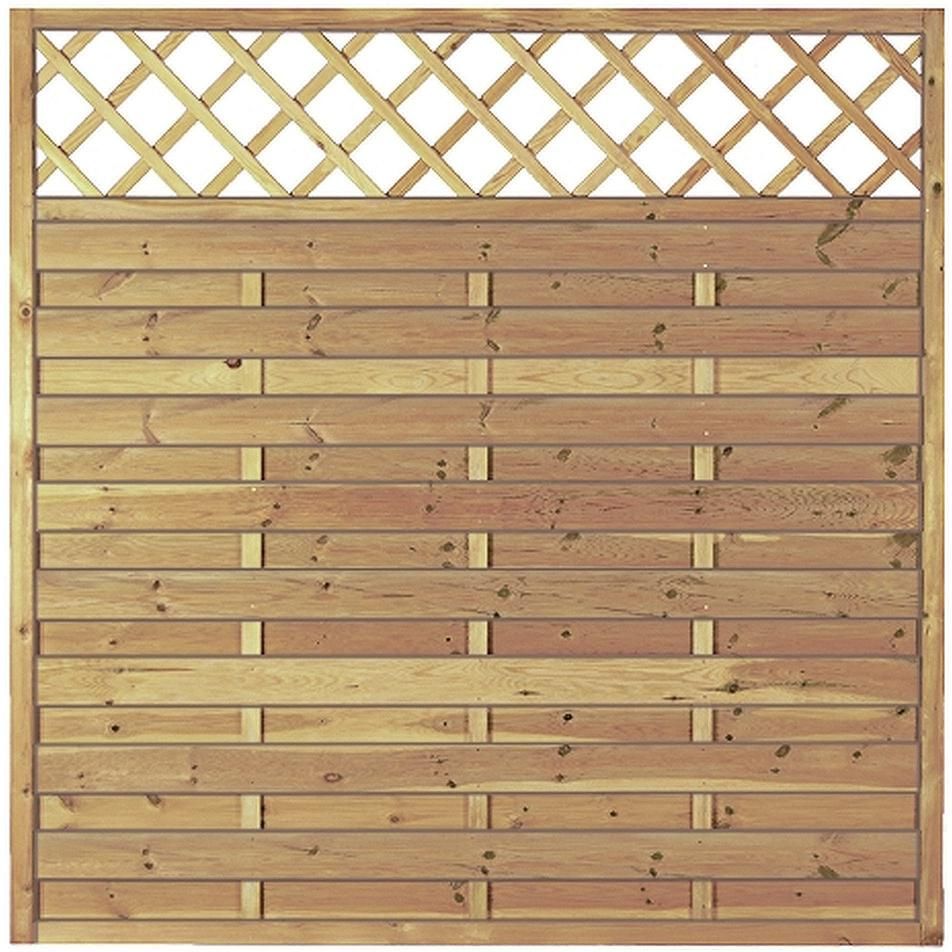 Maxi-Massiv-Ranki 180x180cm, kdi grün Rahmen 45/45mm Lamellen geriffelt & geschraubt