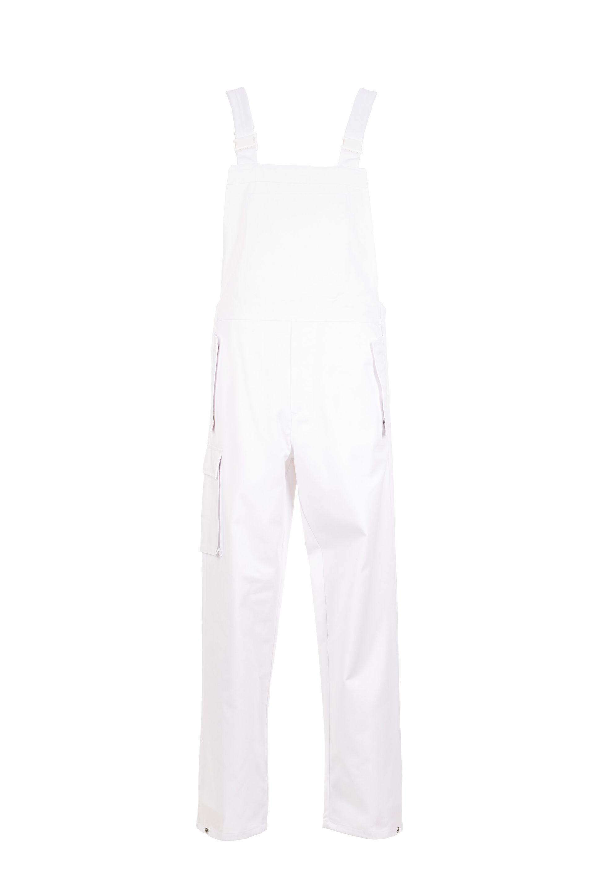 Planam Herren Latzhose Food reinweiß Gr. 42