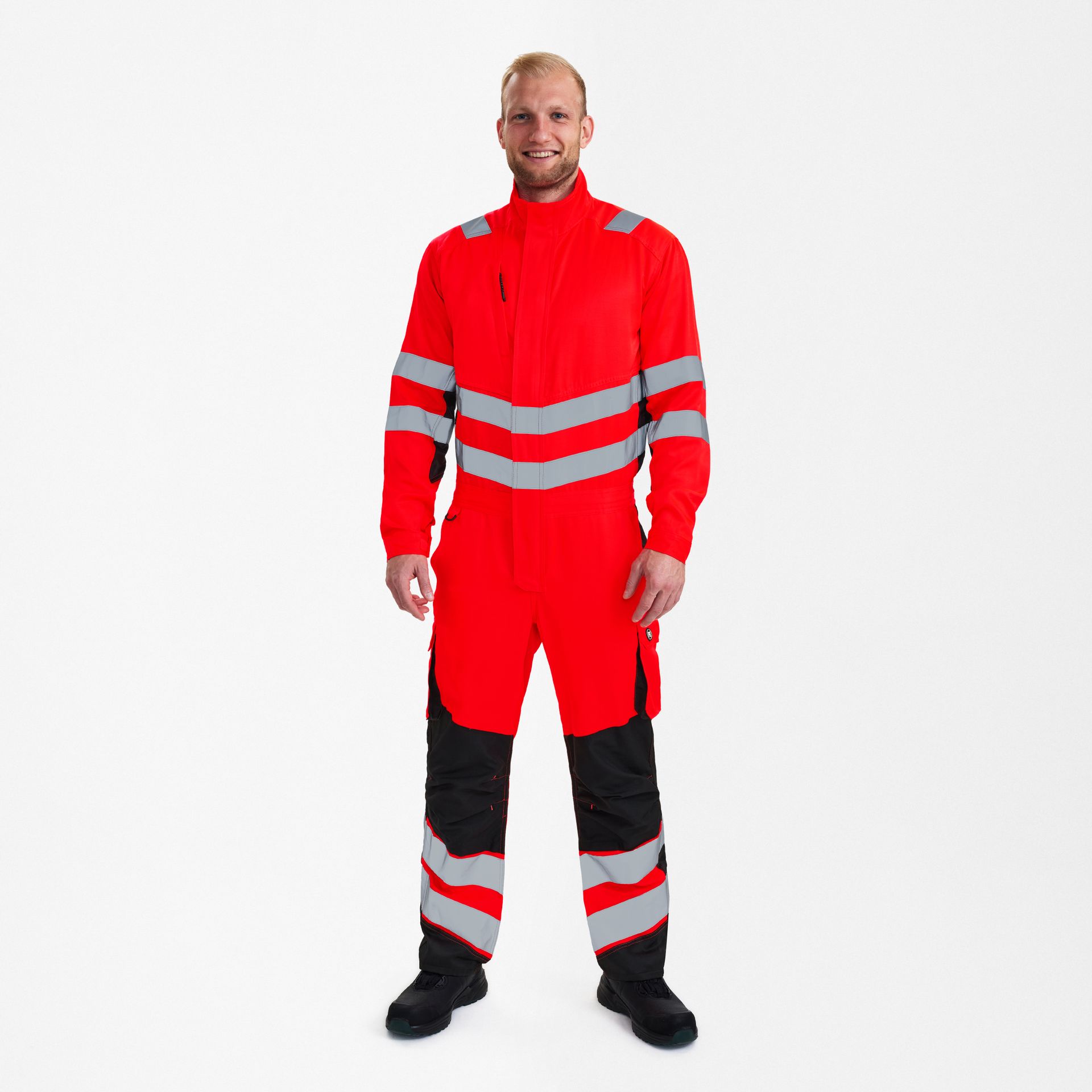 Safety Light Overall Rot/Schwarz, Gr. S