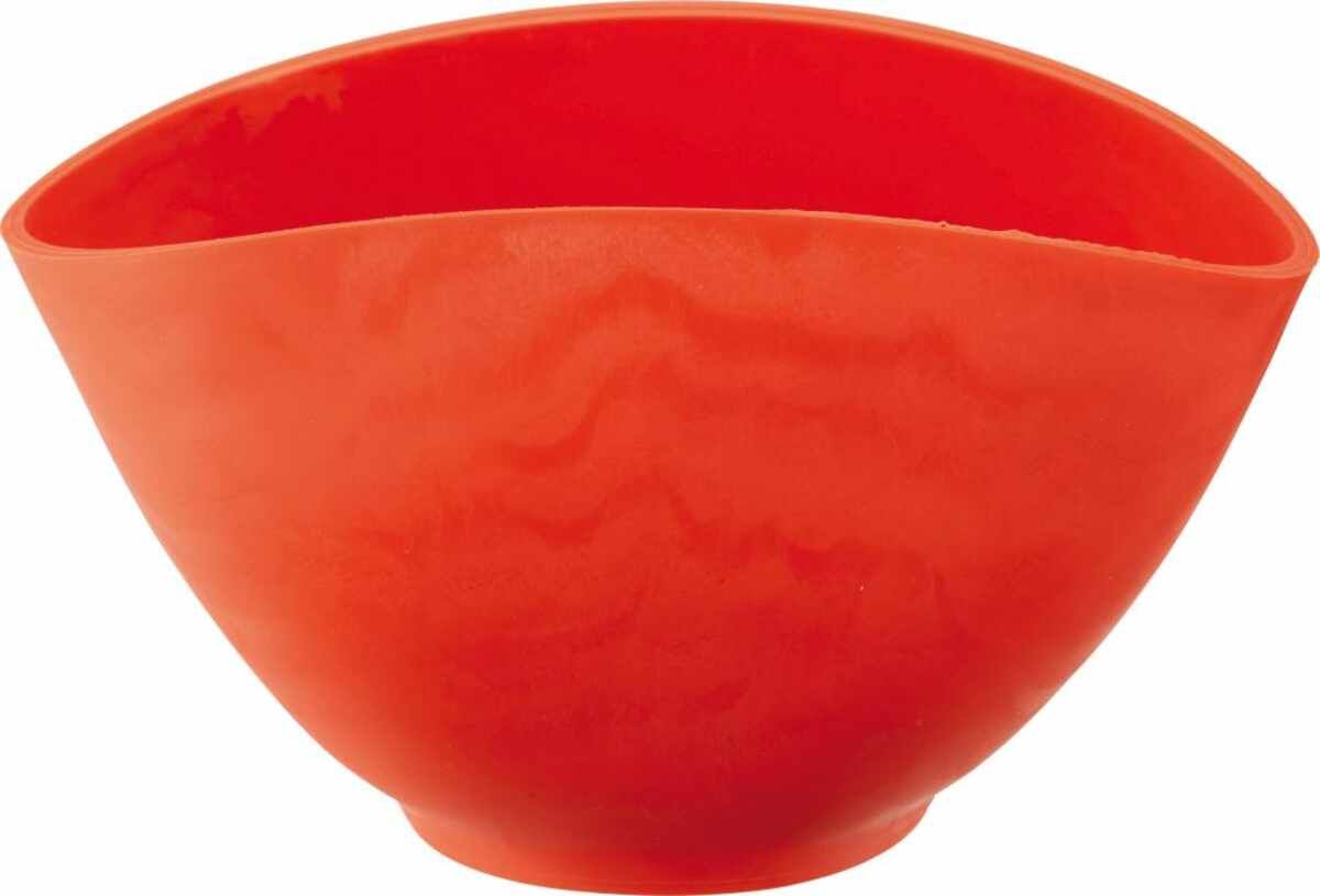 Gipsbecher Gummi 130x95 mm rot HAROMAC
