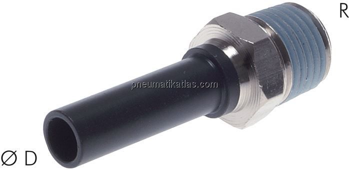 Einschraubtülle R 1/8"-4mm Stecknippel, IQS-Standard