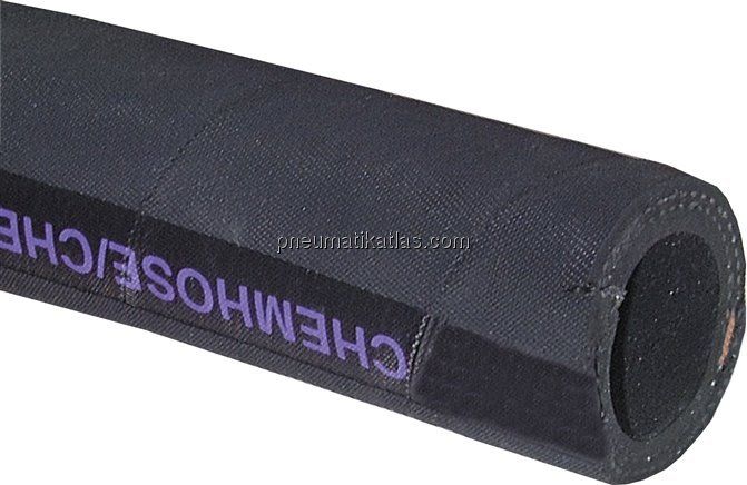 EPDM-Chemieschlauch EN12115 19 (3/4")x31mm, Stahlspirale