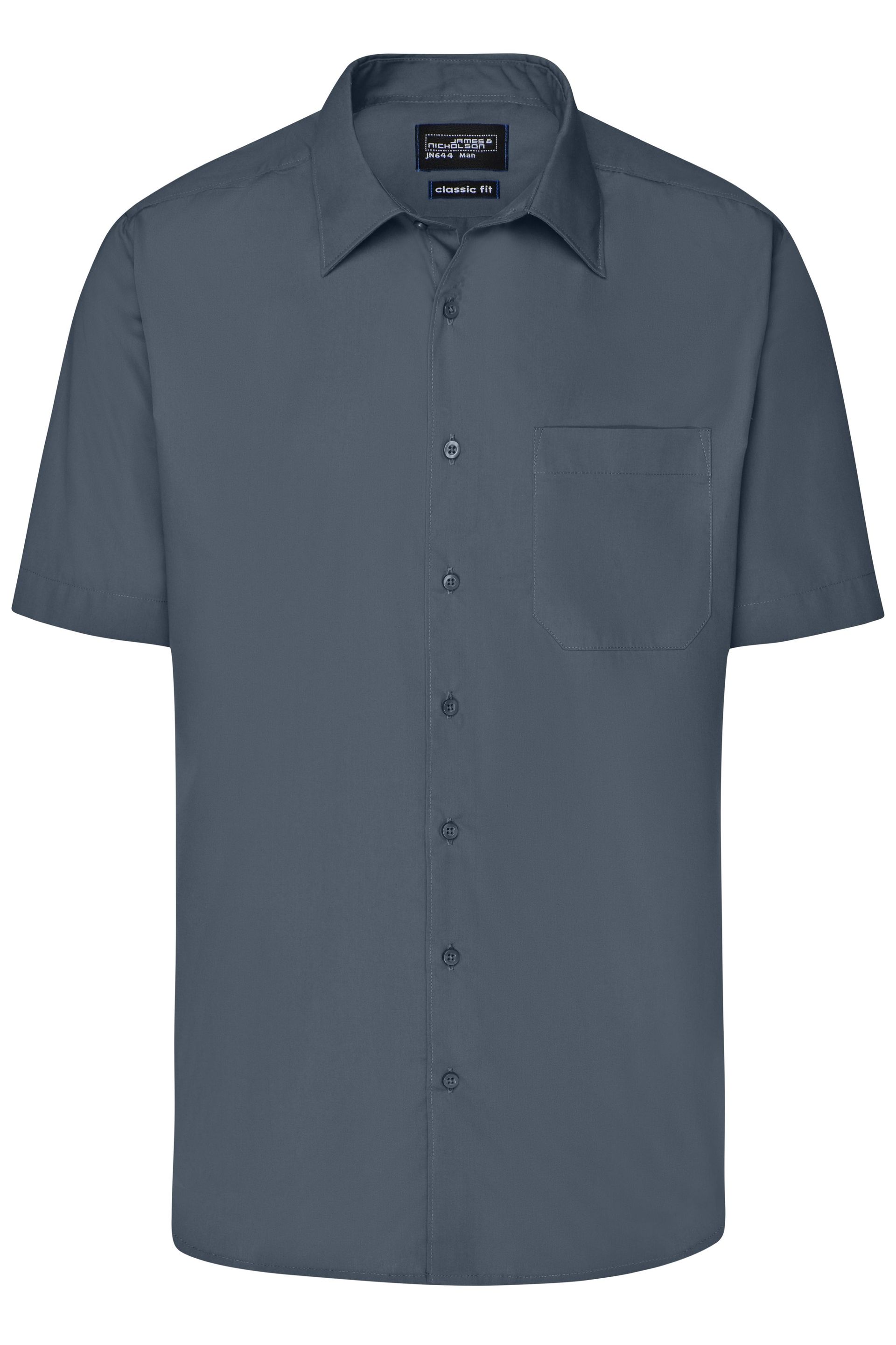 James & Nicholson JN644 Herren-Hemd, Carbon, Gr. 6XL