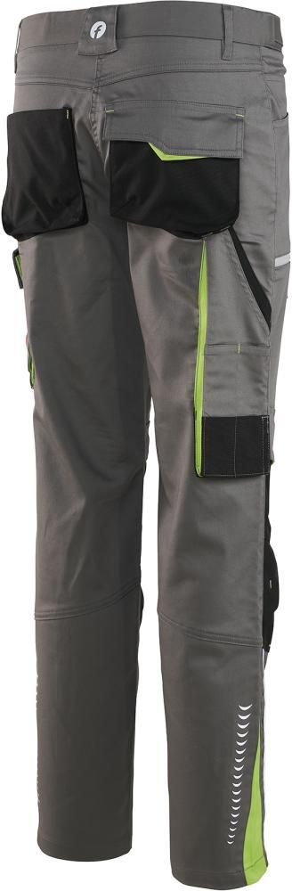 Damen-Bundhose Flex grau/schwarz/lime Gr. 34 FORTIS