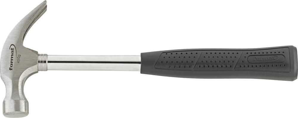 Klauenhammer mit Stahlrohrstiel 450g FORMAT