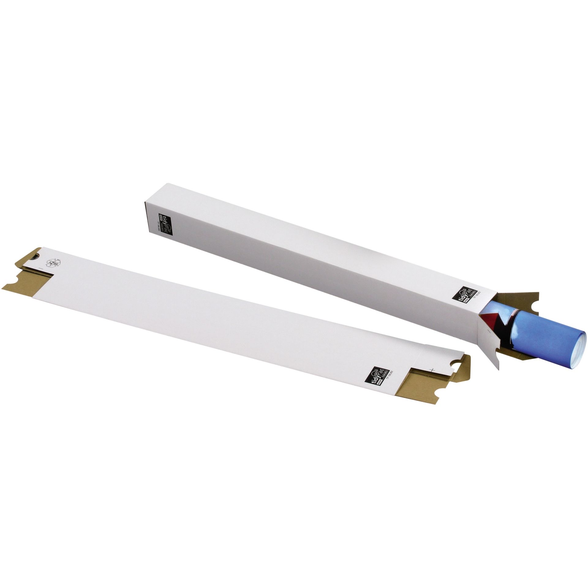 Versandhülse 500x65x65mm Wellkarton weiß