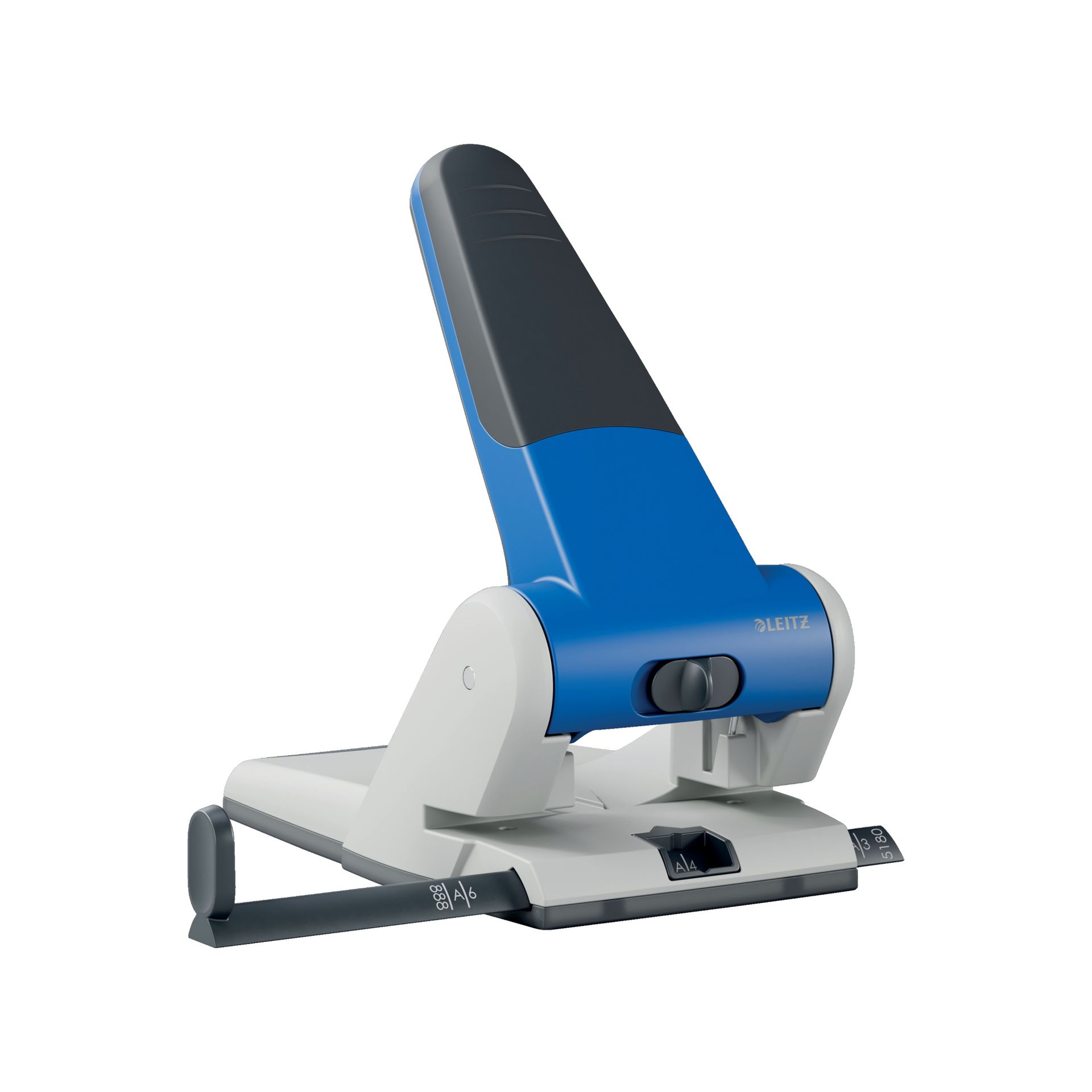 Registraturlocher max. 65Blatt Aluminium blau