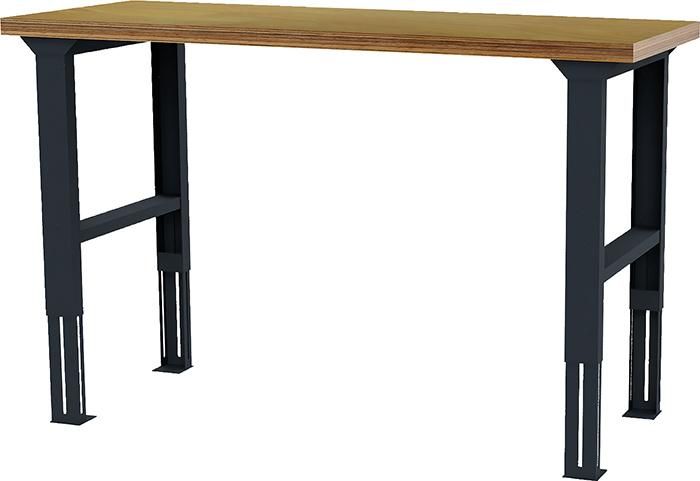 Arbeitstisch höhenvers. B1500xT600xH960 mm RAL 7016 Buche MP