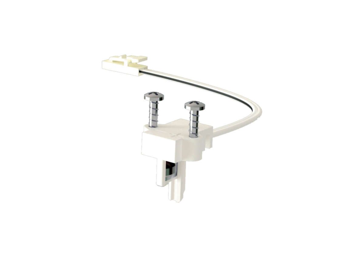 ledlinX Power Track, Top-Einspeiser weiss links 12