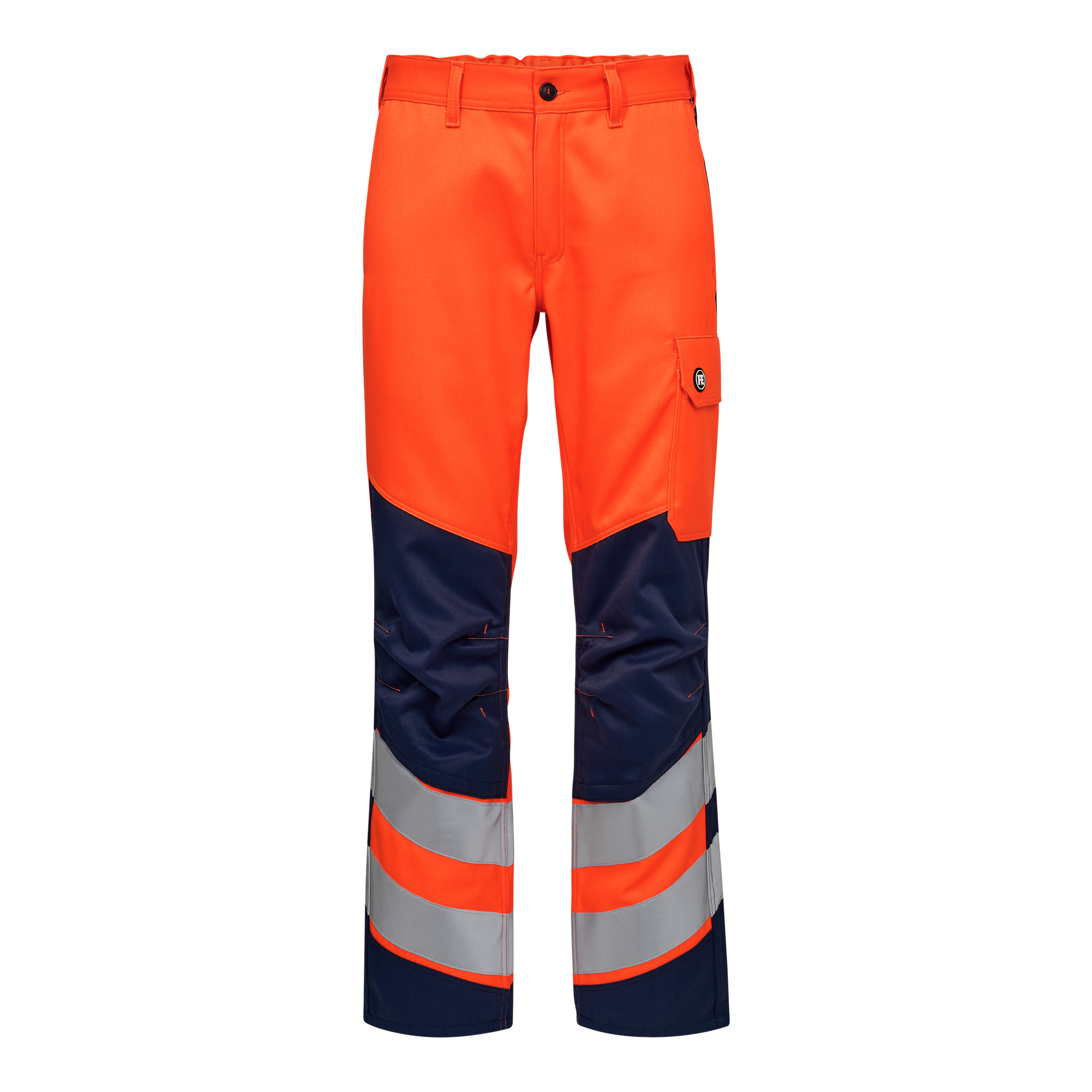 Safety+ Arbeitshose Orange/Blue ink, Gr. 42