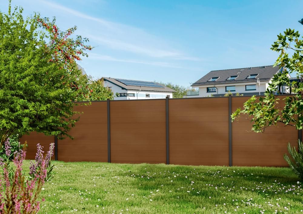 MAX, teak 175 x 168 cm coextrudiert WPC-Steckzaun