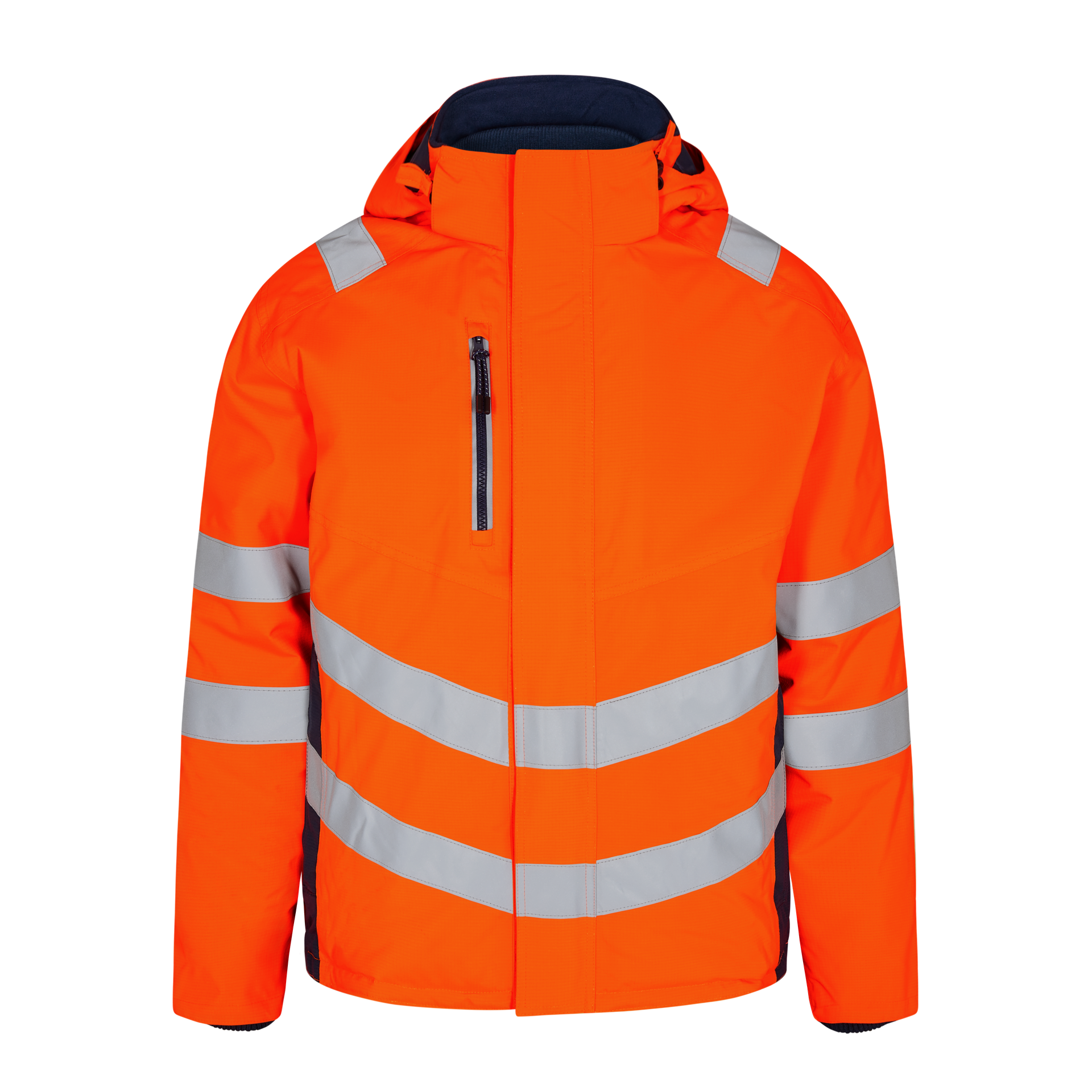 Safety Winterjacke Orange/Blue ink, Gr. 6XL
