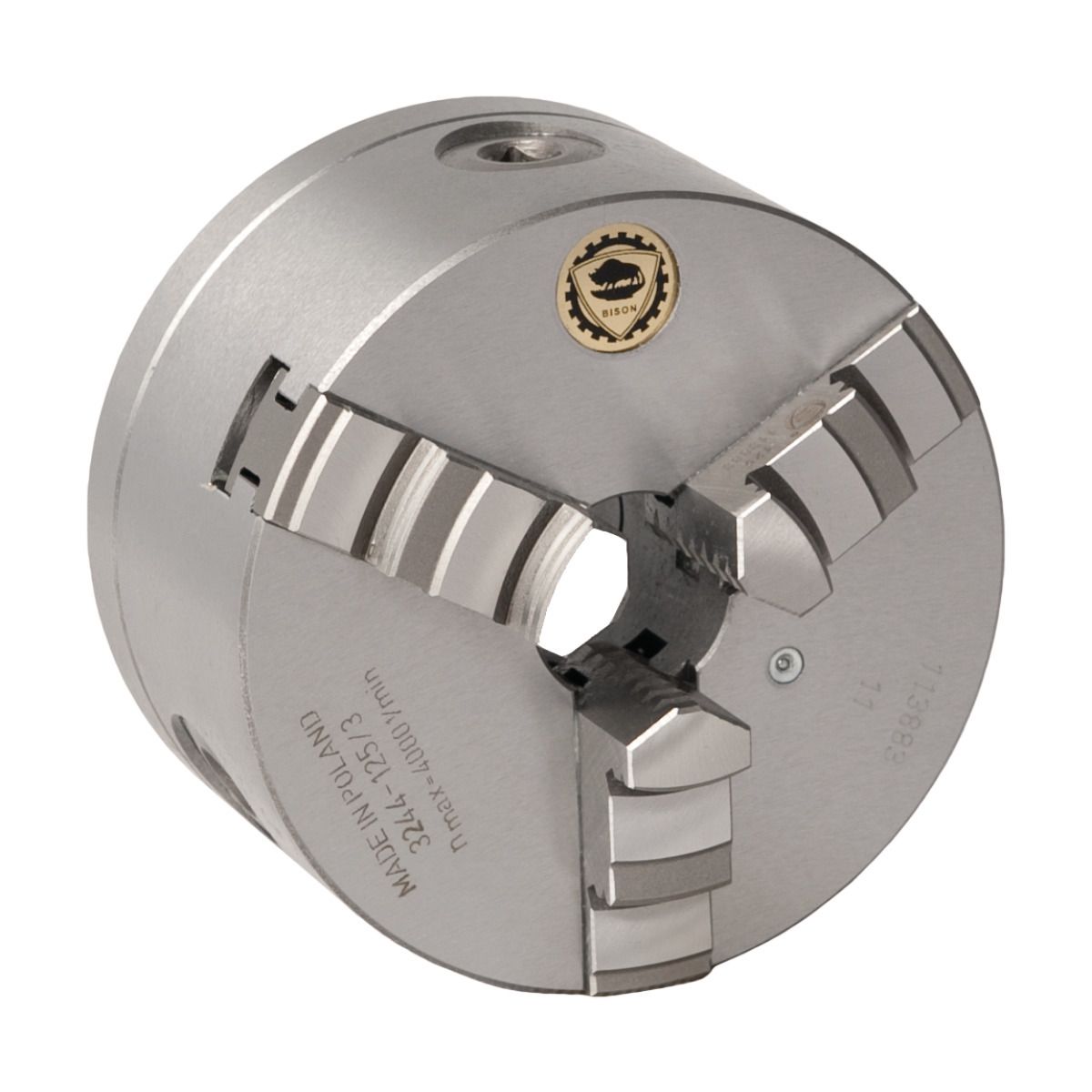 Dreibacken-Drehfutter Guss Optimum BISON Ø 200 mm DIN 6350 A2-5