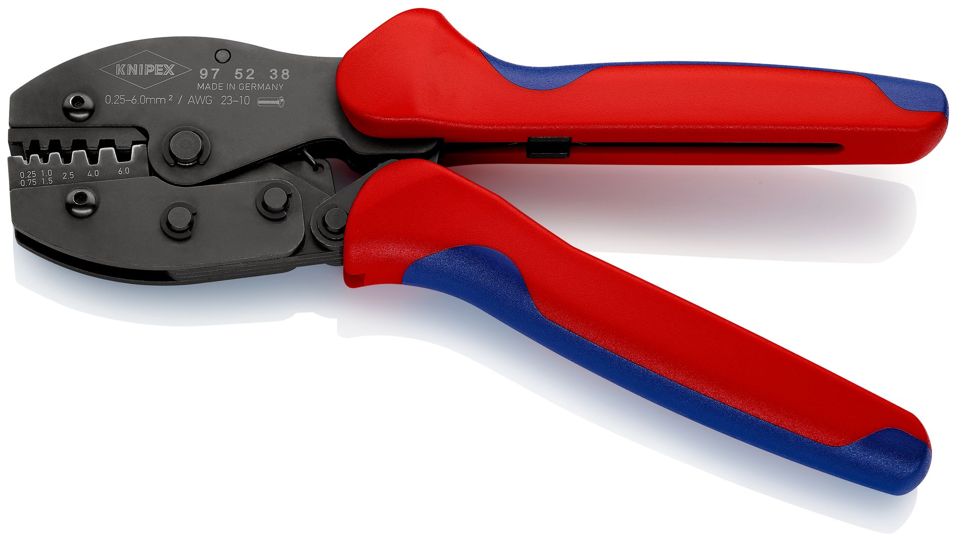 KNIPEX PreciForce® Crimpzange mit Mehrkomponenten-Hüllen