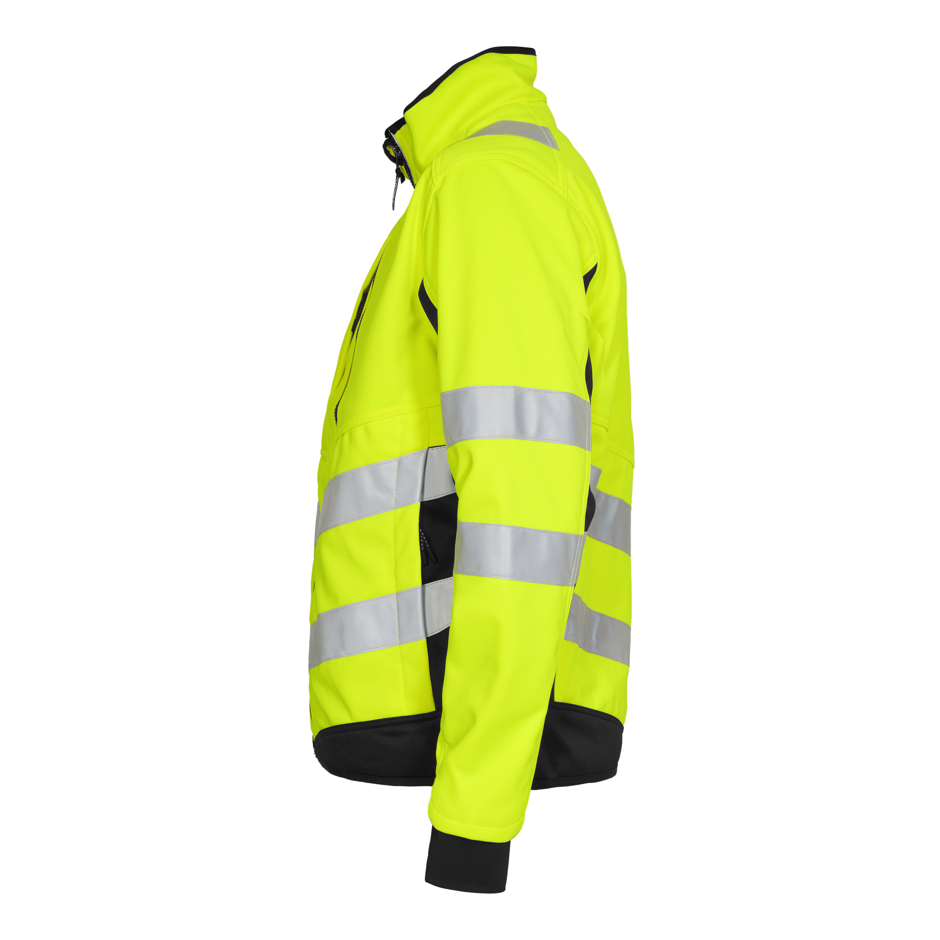Safety Softshelljacke Gelb/Schwarz, Gr. S