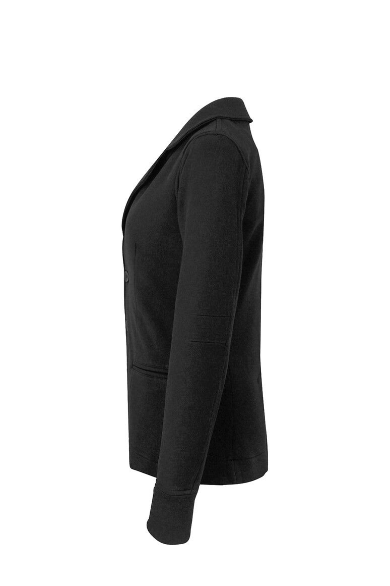 HAKRO Damen Sweatblazer Premium schwarz, XS