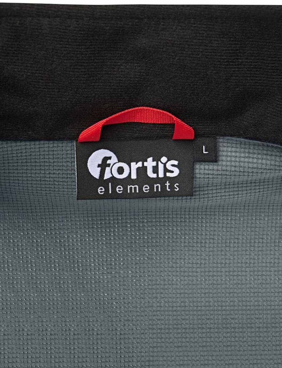 Tech-Fleecepullover grau/schwarz meliert Gr. S Fortis Elements