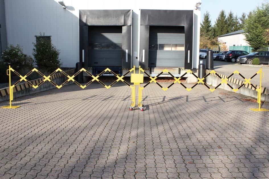 Scherengitter L 2x2000 mm gelb/schwarz