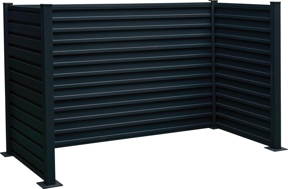 Mülltonnen-Einfassung Stah für 3 x 240 iter 213 x 115 x 122 cm