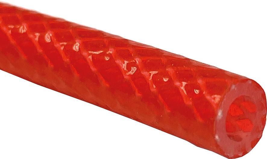 Silikonschlauch rot mit Einlage, 12,7x4mm, 25m