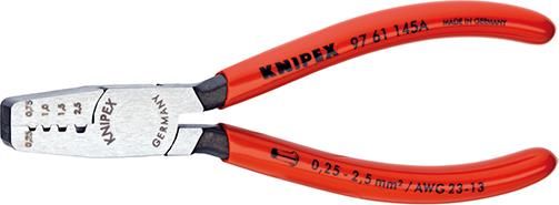 Aderendhülsenzange mit Kunststoffgriffen mm 0,25-2,5qmm KNIPEX