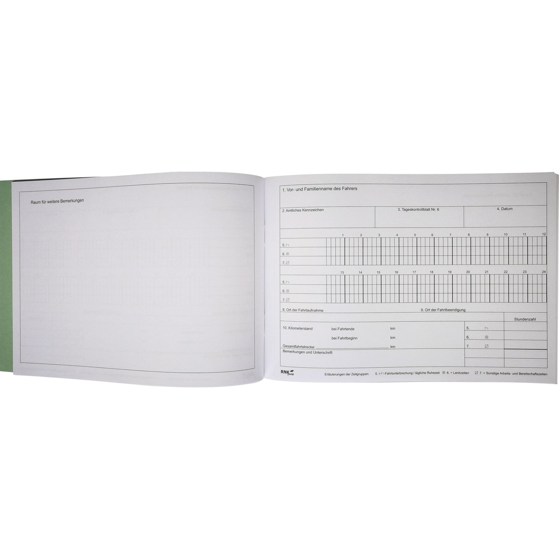 Fahrtenbuch A5 quer 32Bl