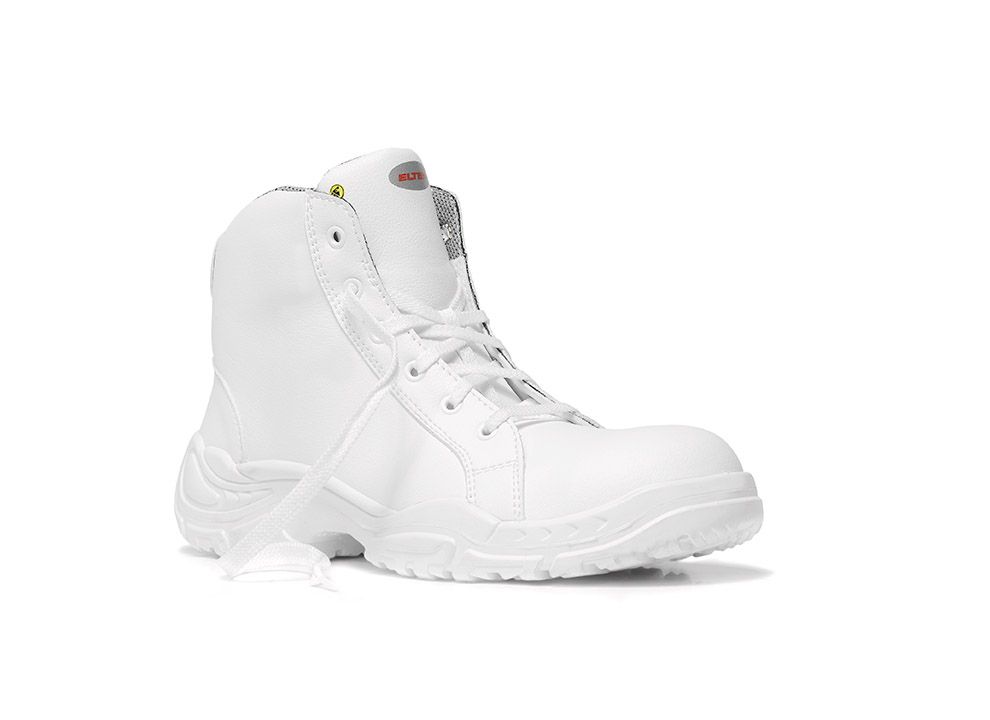 ELTEN Loop Sicherheitsstiefel Mid S2 ESD, Weiß, Gr. 48