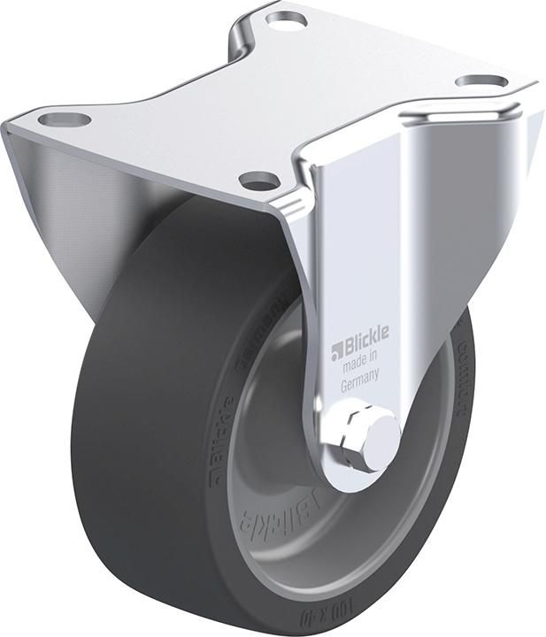 Bockrolle Rad-D100mm Gummi B-POSI 100G