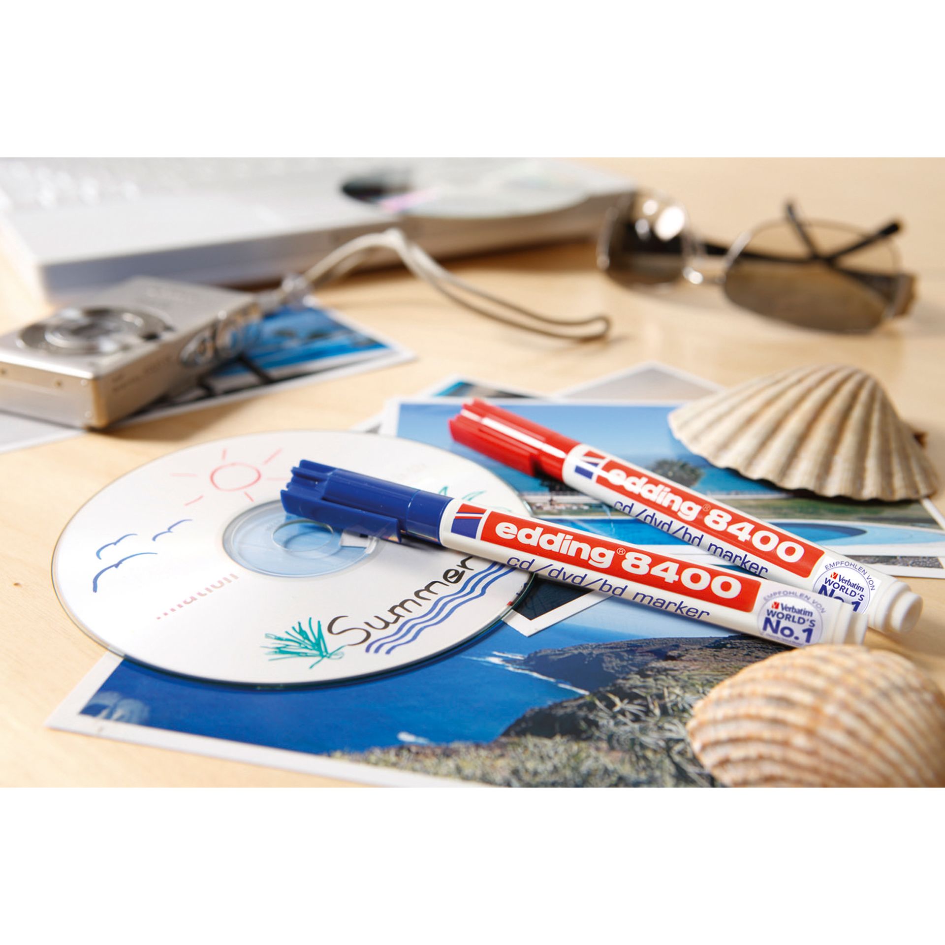 CD/DVD-Marker 8400 0,5-1mm Rundspitze gn