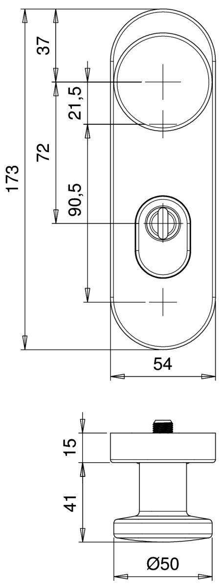 Alu-FS-Schutz-Wechsel-Garnitur, ES-1