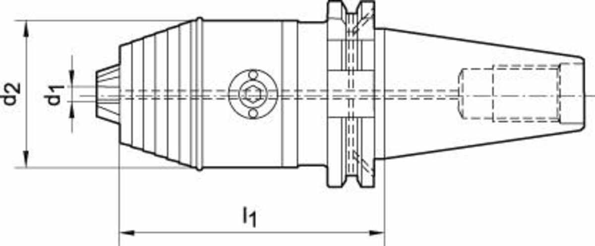 Kurzbohrfutter DIN69871 ADB R/L 1-13 mm SK 40 FORTIS