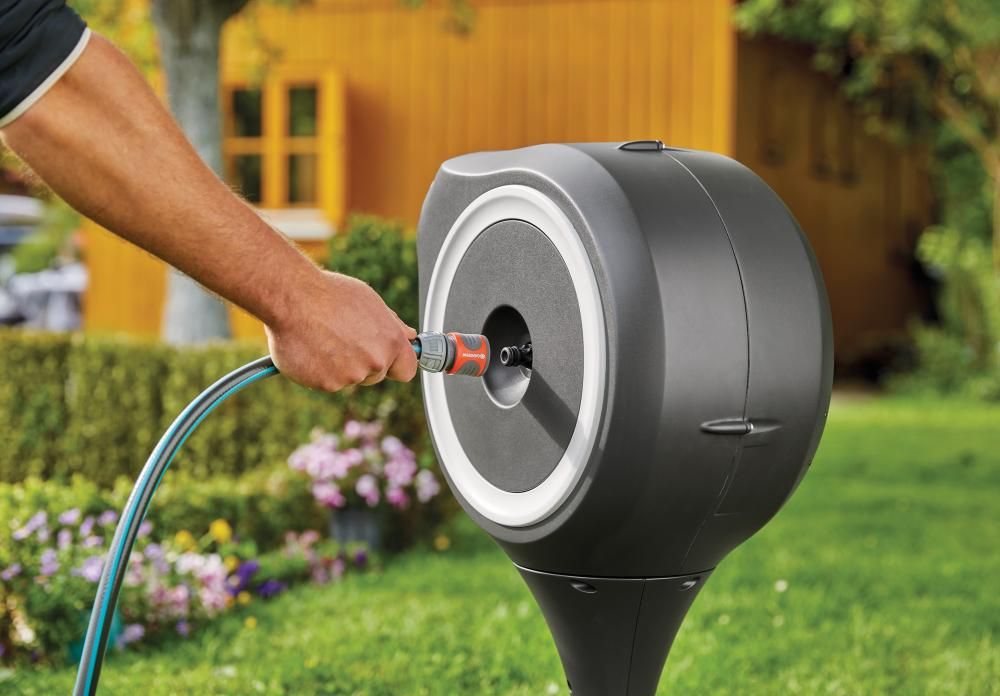 Garten-Schlauchbox RollUpM (weiß) 20 m