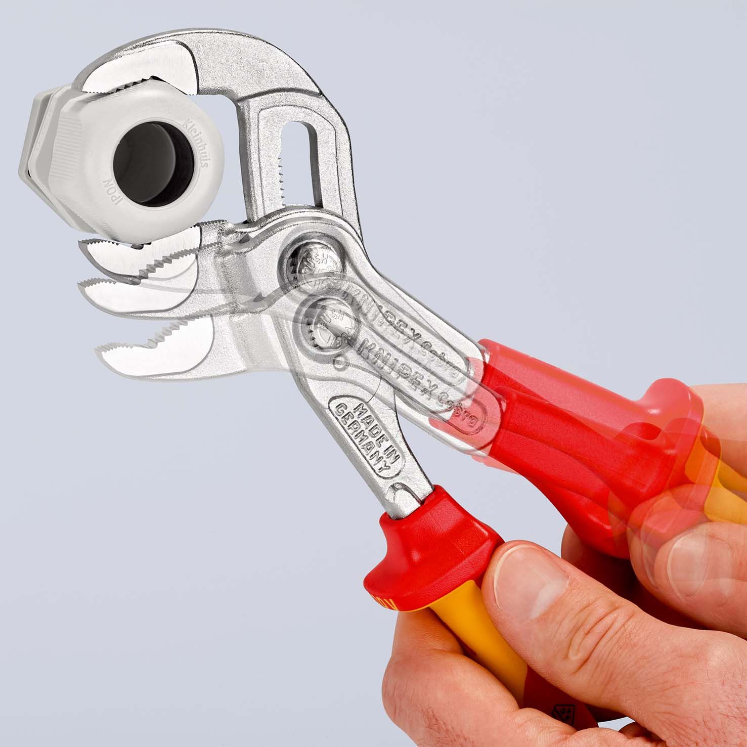 KNIPEX Cobra® VDE Hightech-Wasserpumpenzange, isoliert isoliert mit Mehrkomponenten-Hüllen,