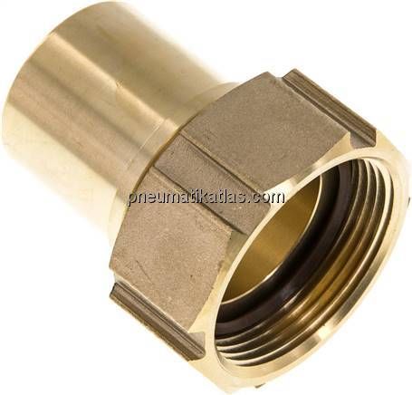 Schlauchtülle, EN14420-5 G 1-1/2"-38 (1-1/2")mm, Messing