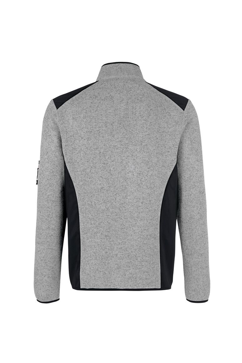 HAKRO Strickfleecejacke grau meliert, XS
