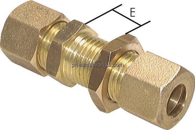 Schott-Klemmringverschraubung 4 (M8x1)mm, Messing