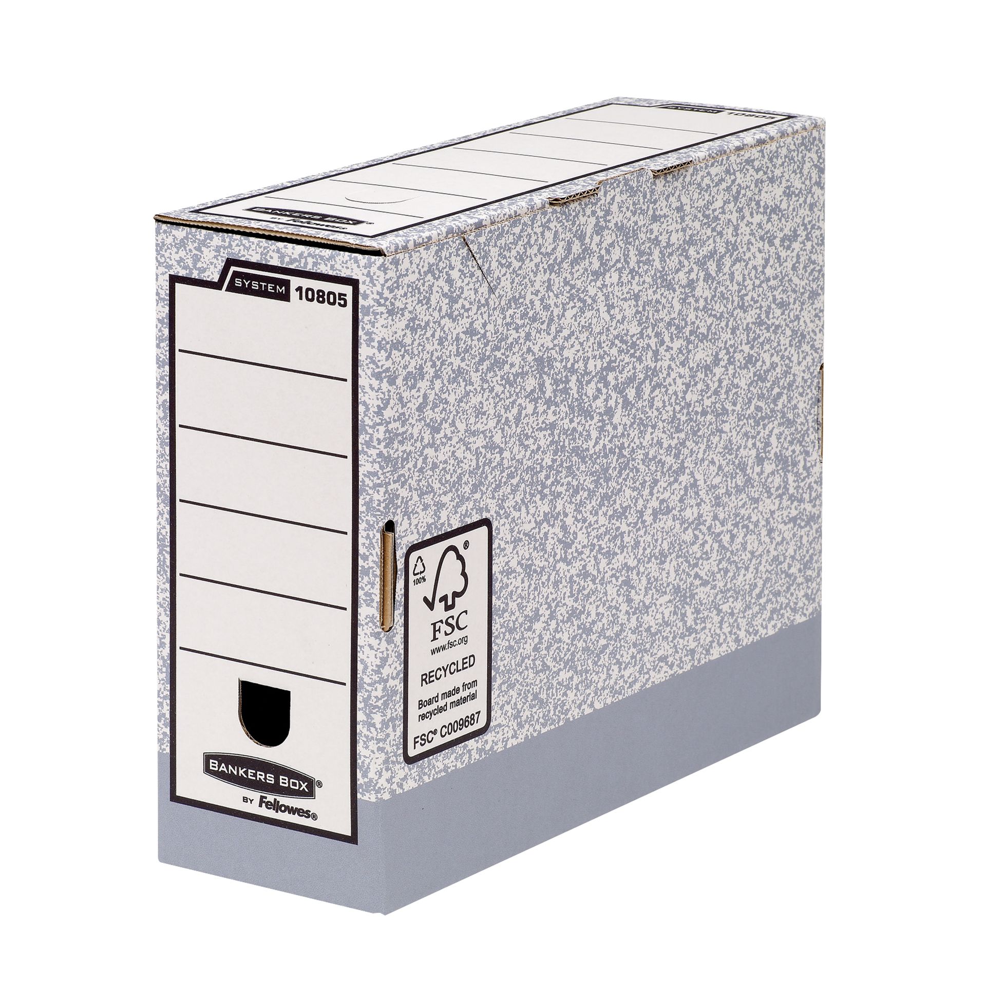 Archivschachtel System grau/weiß