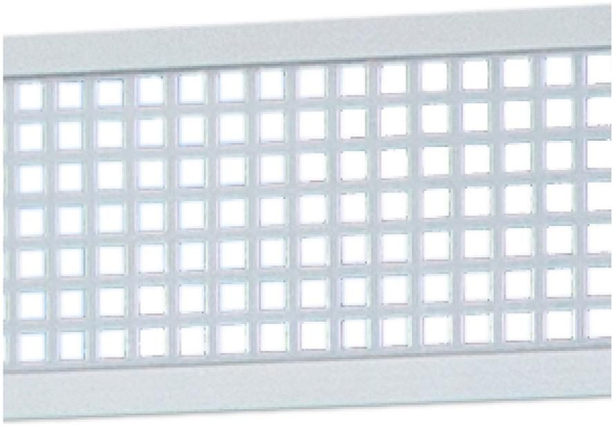ECOSTECK-Gitterfüllung 20 x 150 x 1800 mm hell eloxiert Aluminium SILBER