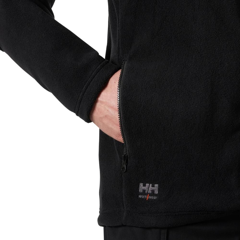 Fleecejacke Manchester 2.0, Zip-in, schwarz,Gr.2XL Helly Hansen