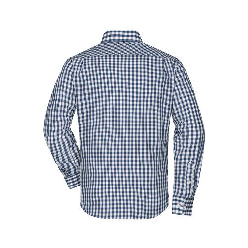 James & Nicholson JN617 Herren-Hemd, Navy/Weiß, Gr. XL